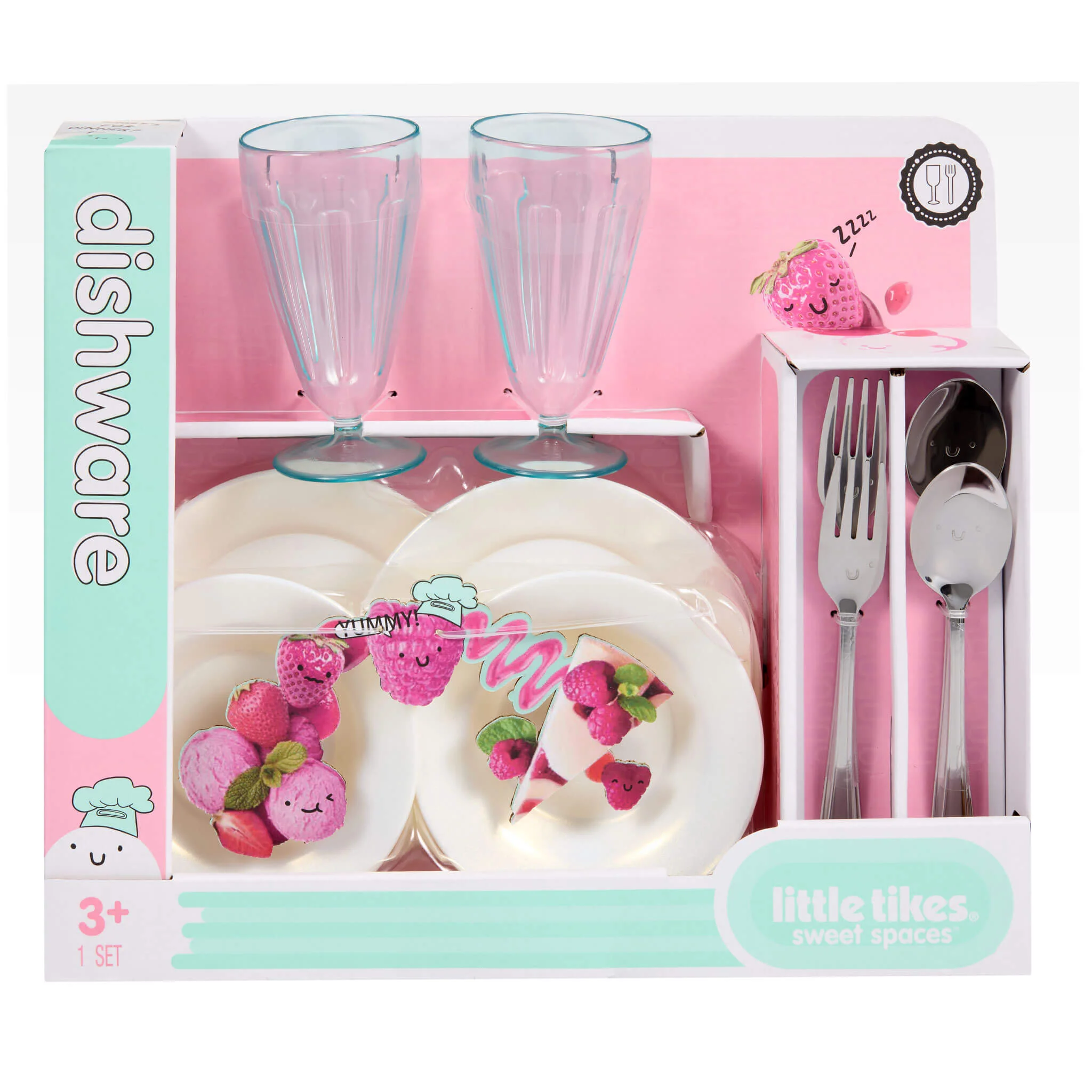 Little Tikes White – Sweet Spaces Dishware Set - Image 6