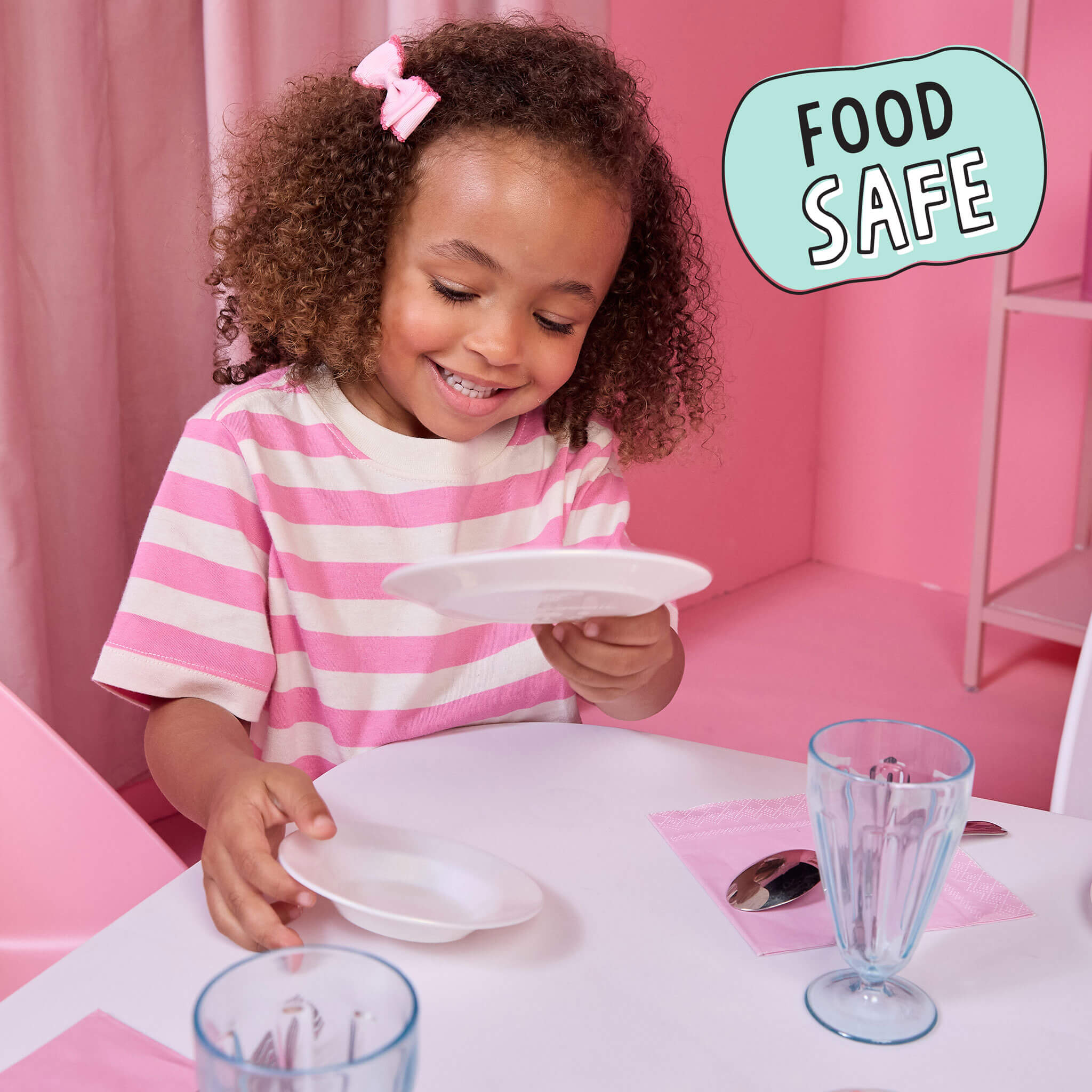 Little Tikes White – Sweet Spaces Dishware Set - Image 2