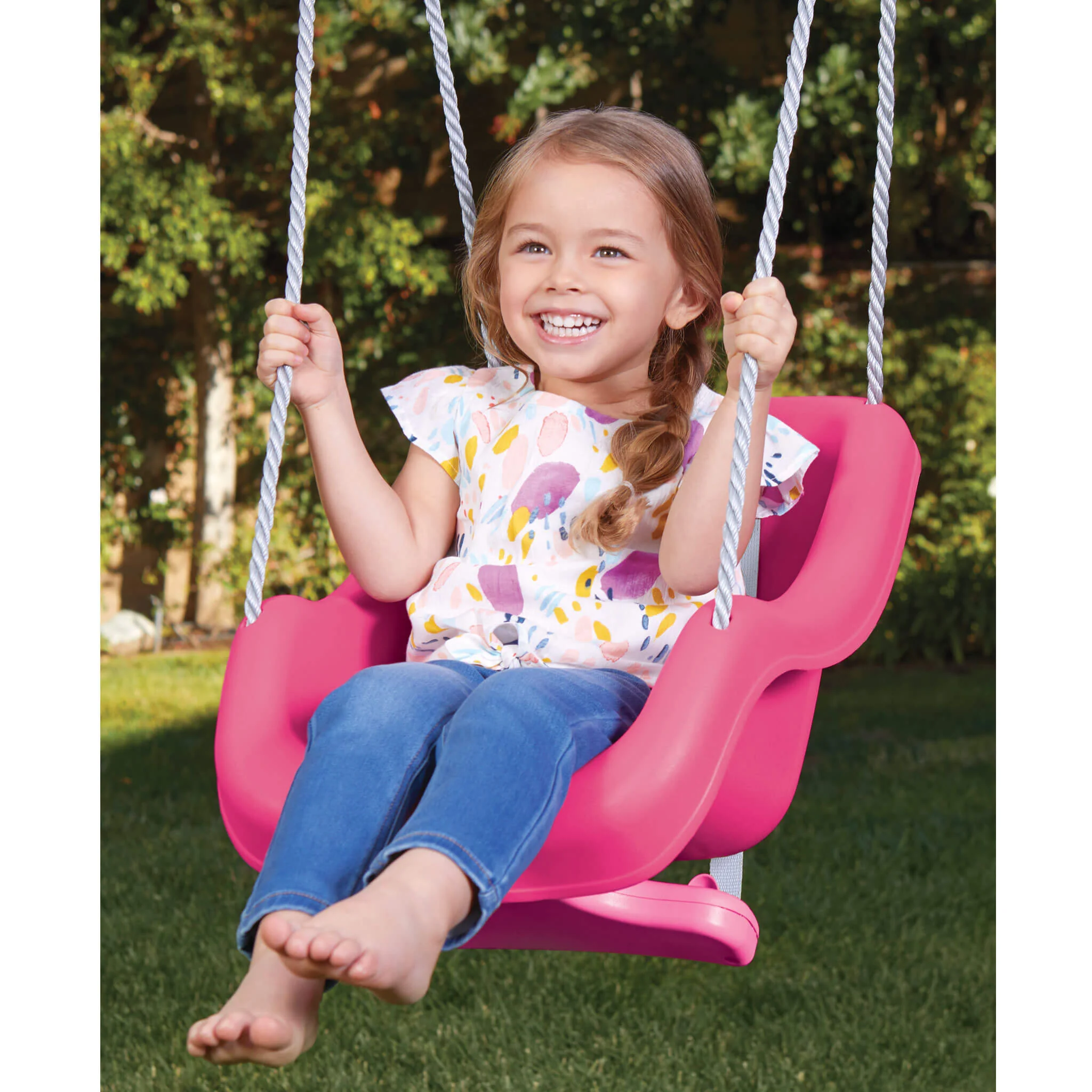 Little Tikes Magenta – 2-in-1 Snug 'n Secure Swing - Image 4